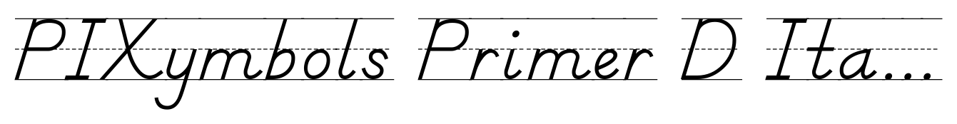 PIXymbols Primer D Italic